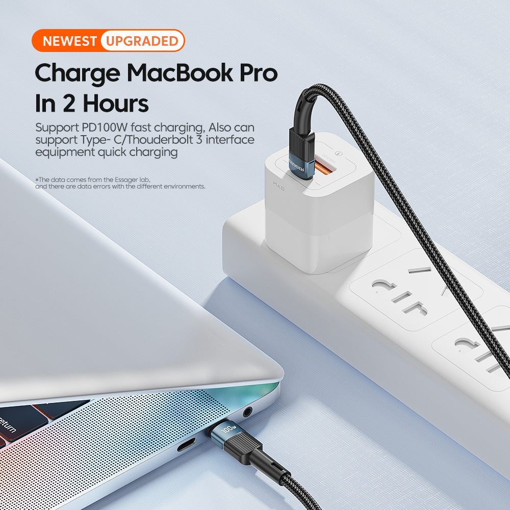 Essager 100w Usb Type C To Usb C Cable Usb-c Pd Fast Charging Charger